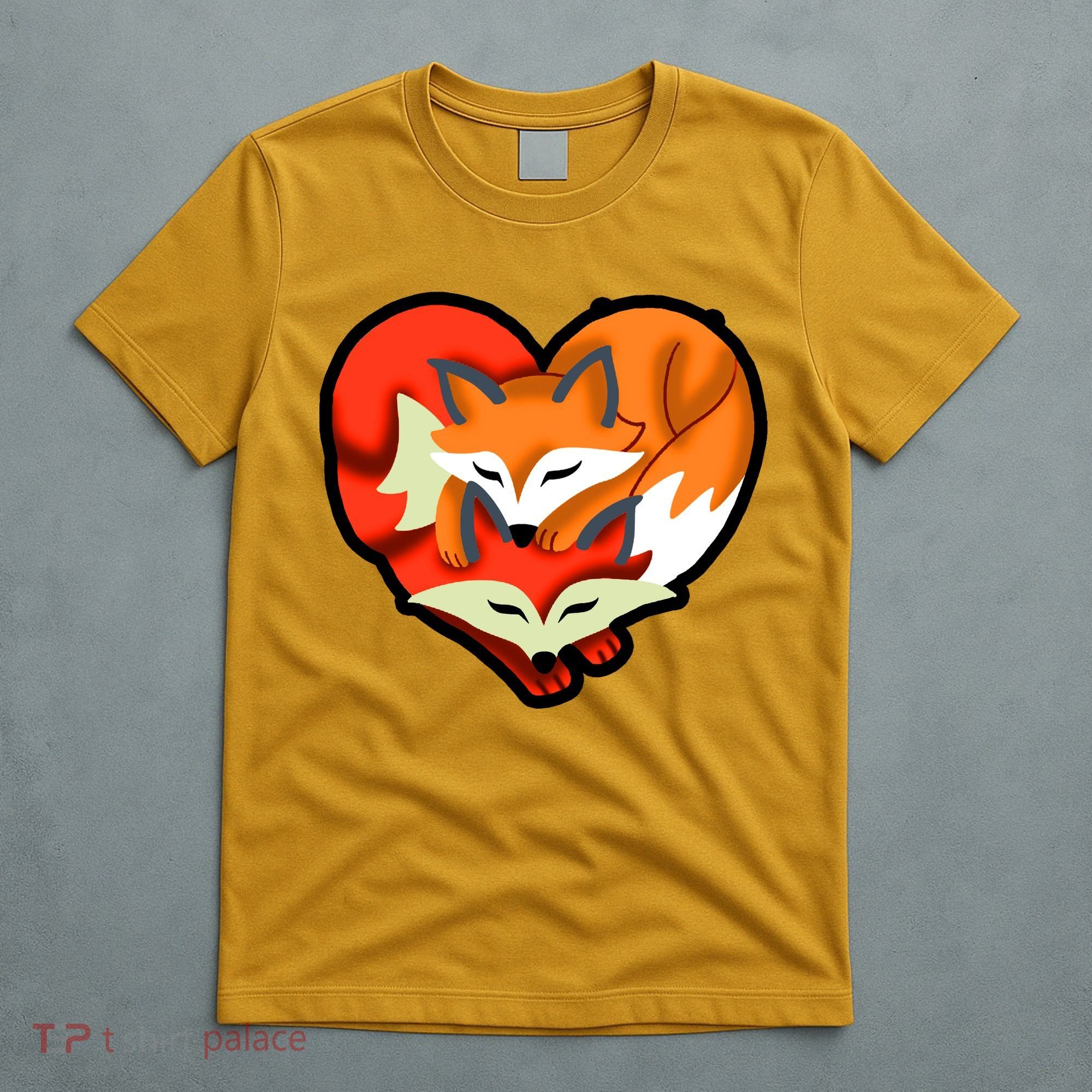 Cute Foxy Heart Fox Lover T-Shirt