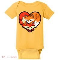 Cute Foxy Heart Fox Lover Baby Bodysuit thumb 0