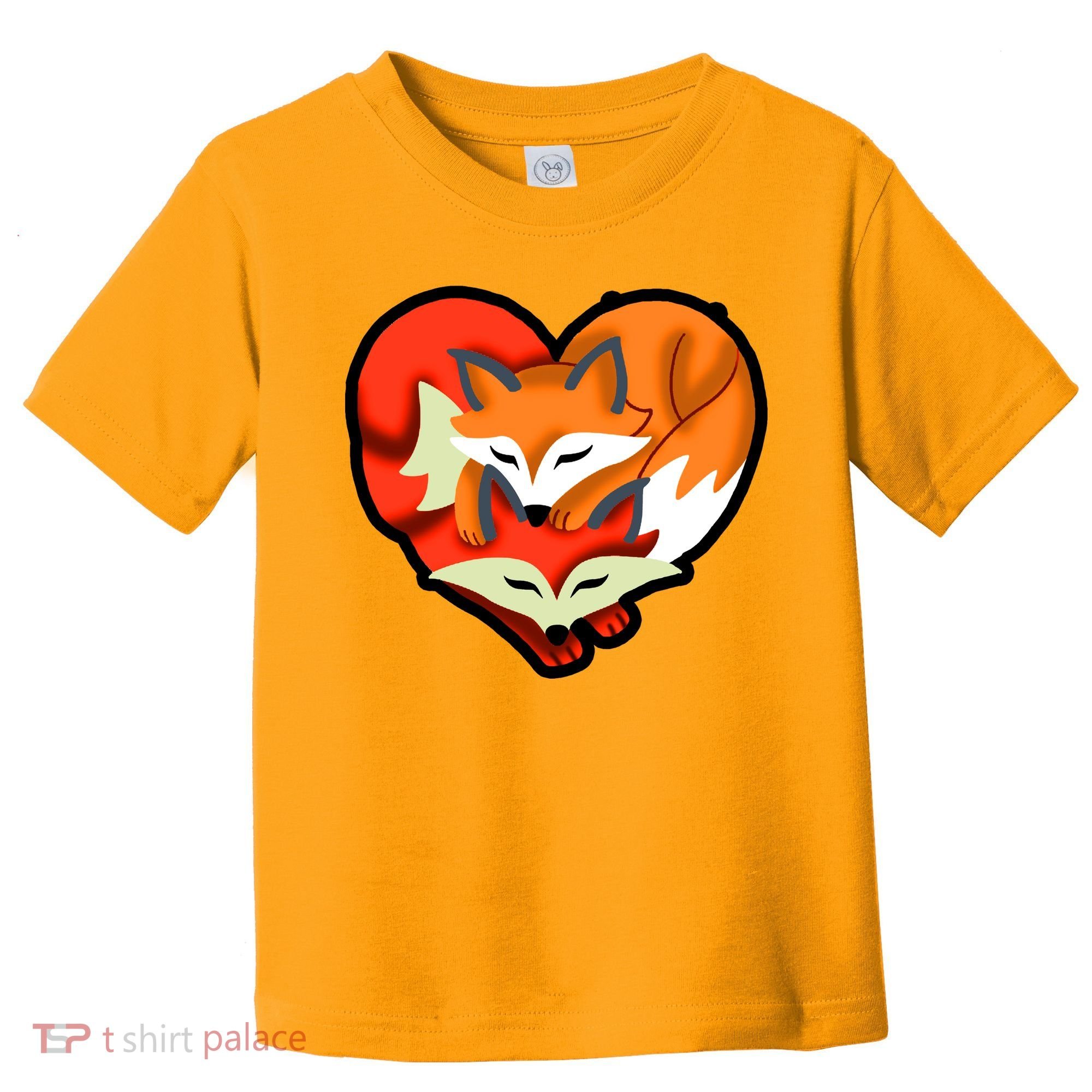 Cute Foxy Heart Fox Lover Toddler T-Shirt