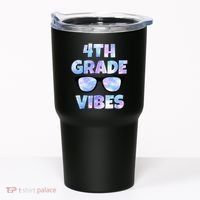 Cute Funny 4th Grade Vibes Cool Sunglasses Tumbler thumb 0