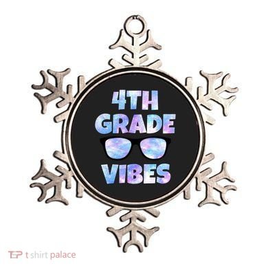 Cute Funny 4th Grade Vibes Cool Sunglasses Ornament