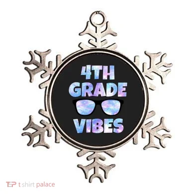 Cute Funny 4th Grade Vibes Cool Sunglasses Ornament