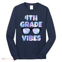 Cute Funny 4th Grade Vibes Cool Sunglasses Long Sleeve Shirt thumb 0