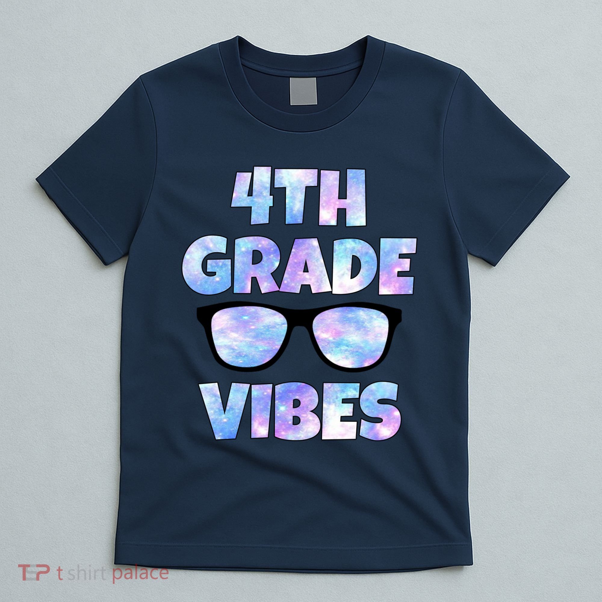 Cute Funny 4th Grade Vibes Cool Sunglasses T-Shirt