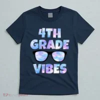 Cute Funny 4th Grade Vibes Cool Sunglasses T-Shirt thumb 5