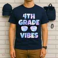 Cute Funny 4th Grade Vibes Cool Sunglasses T-Shirt thumb 6