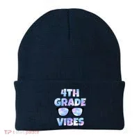 Cute Funny 4th Grade Vibes Cool Sunglasses Beanie thumb 0