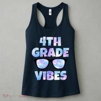 Cute Funny 4th Grade Vibes Cool Sunglasses Women's Tank Top thumb 3