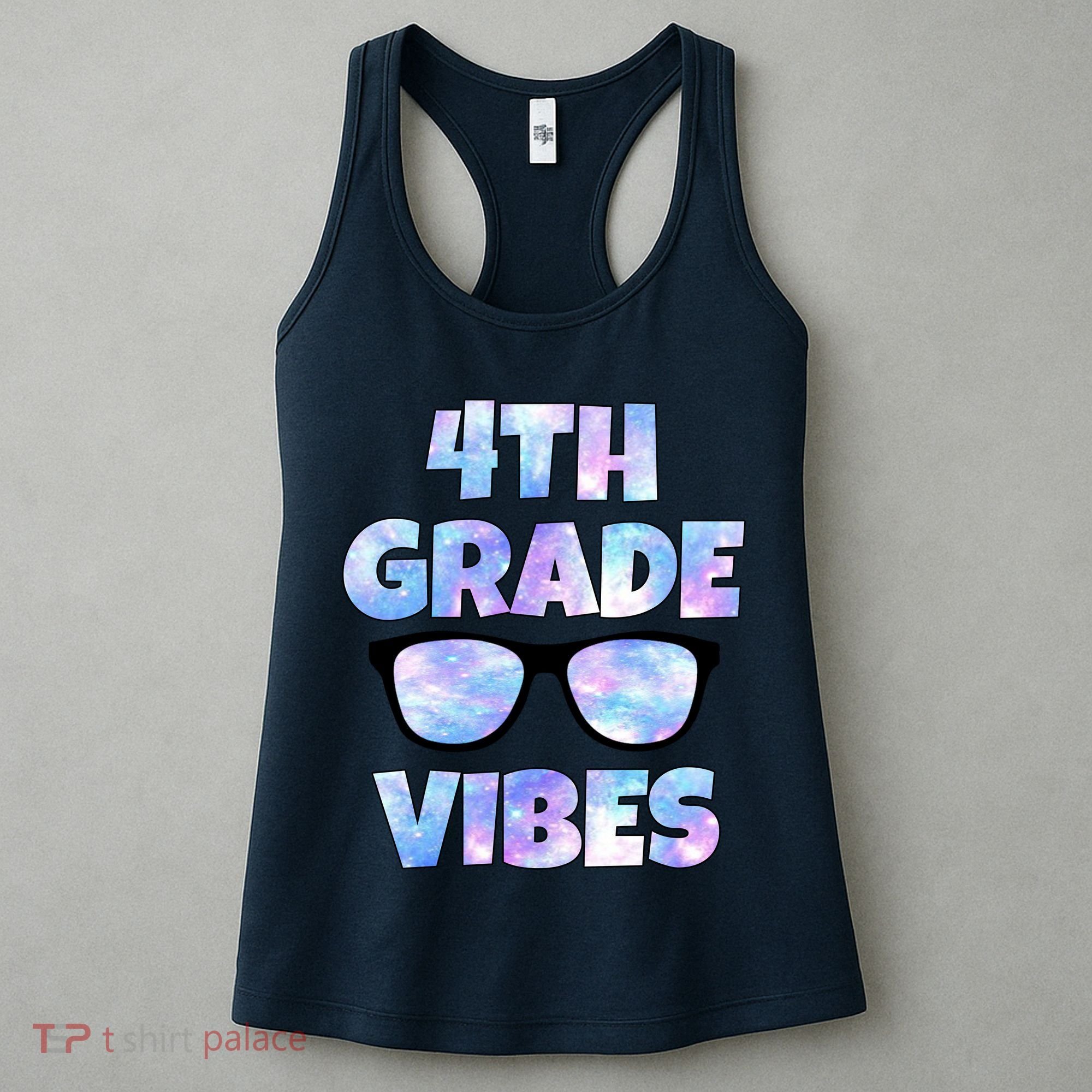 Cute Funny 4th Grade Vibes Cool Sunglasses Women's Tank Top
