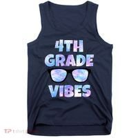 Cute Funny 4th Grade Vibes Cool Sunglasses Tank Top thumb 0