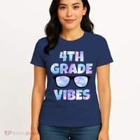 Cute Funny 4th Grade Vibes Cool Sunglasses Women's T-Shirt thumb 4