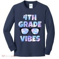 Cute Funny 4th Grade Vibes Cool Sunglasses Kids Long Sleeve Shirt thumb 0