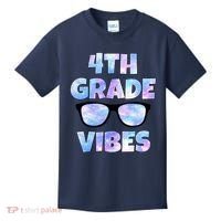 Cute Funny 4th Grade Vibes Cool Sunglasses Kids T-Shirt thumb 0
