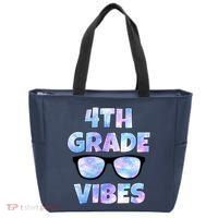 Cute Funny 4th Grade Vibes Cool Sunglasses Tote Bag thumb 0