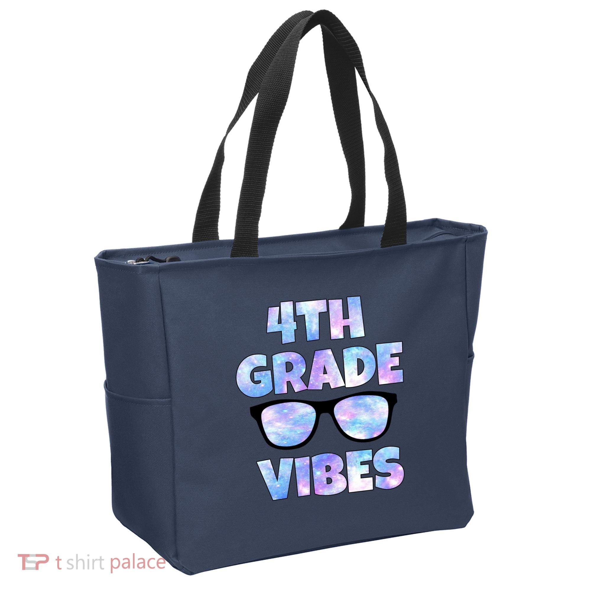 Cute Funny 4th Grade Vibes Cool Sunglasses Tote Bag