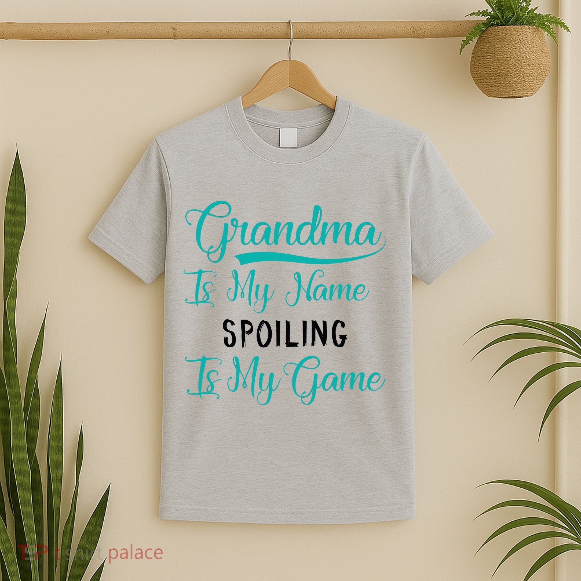 Cute Funny Grandma Is My Name Spoiling Is My Game T-Shirt