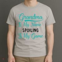 Cute Funny Grandma Is My Name Spoiling Is My Game T-Shirt thumb 3