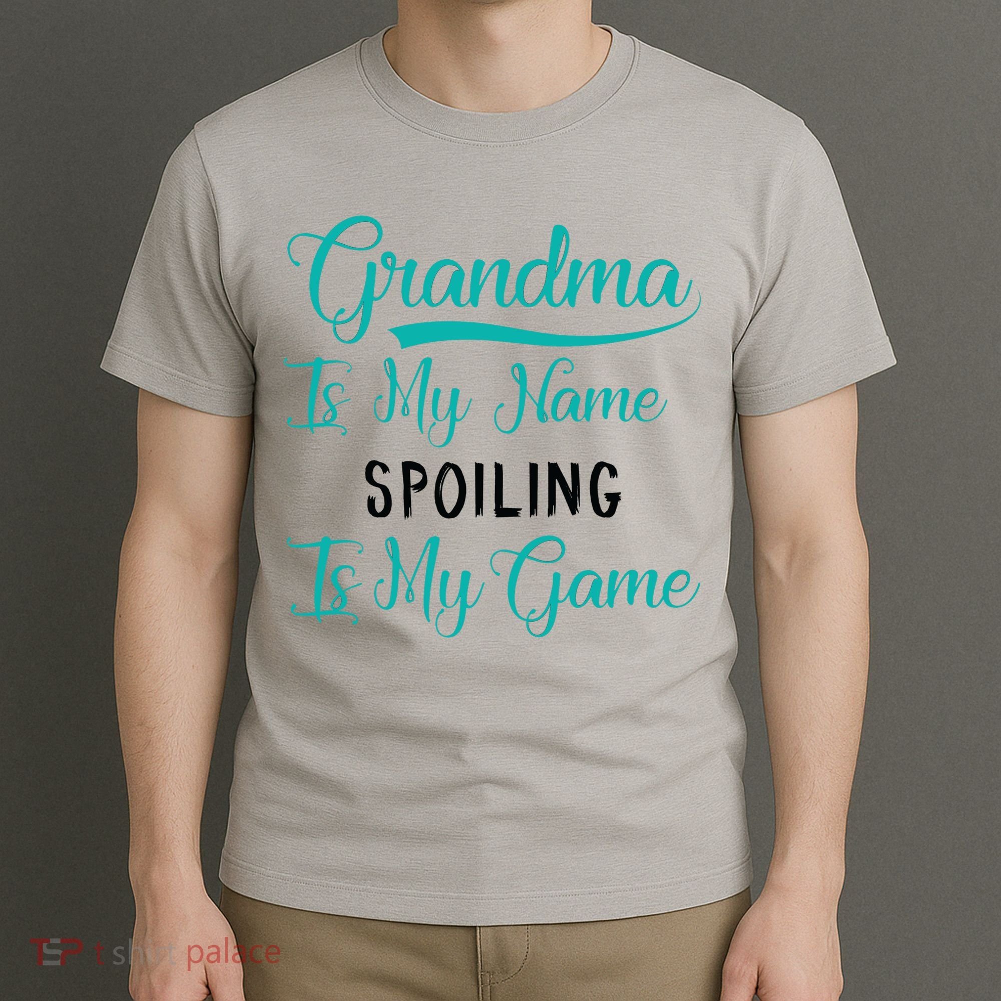 Cute Funny Grandma Is My Name Spoiling Is My Game T-Shirt
