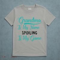 Cute Funny Grandma Is My Name Spoiling Is My Game T-Shirt thumb 5