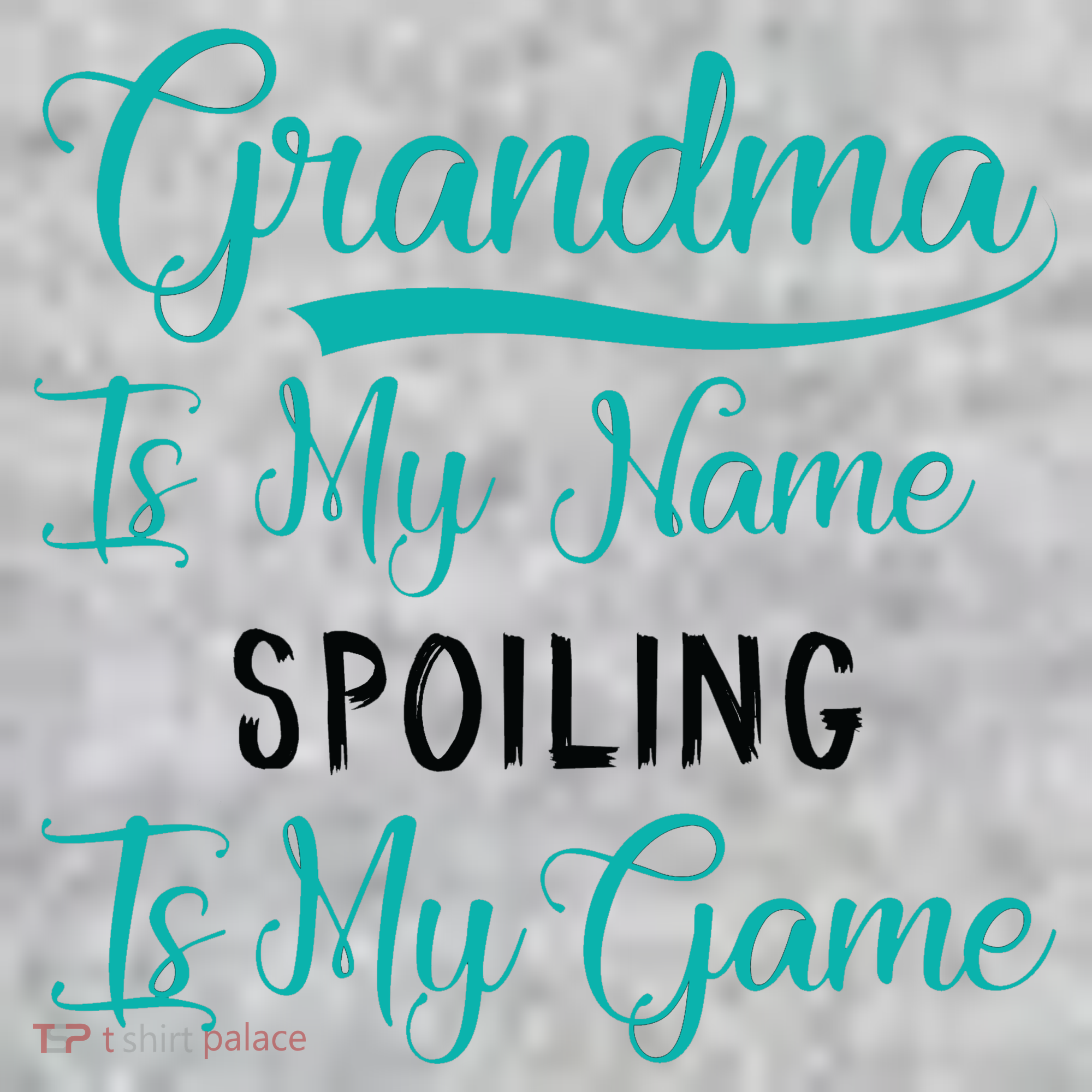 Cute Funny Grandma Is My Name Spoiling Is My Game Kids T-Shirt
