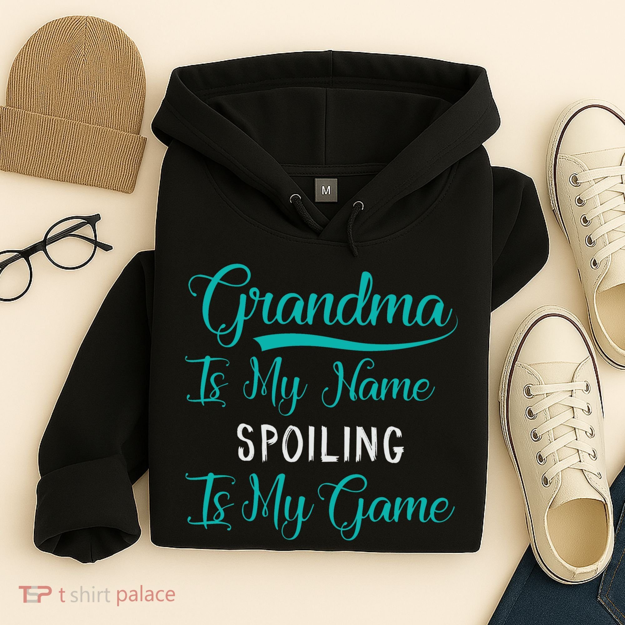 Cute Funny Grandma Is My Name Spoiling Is My Game Hoodie