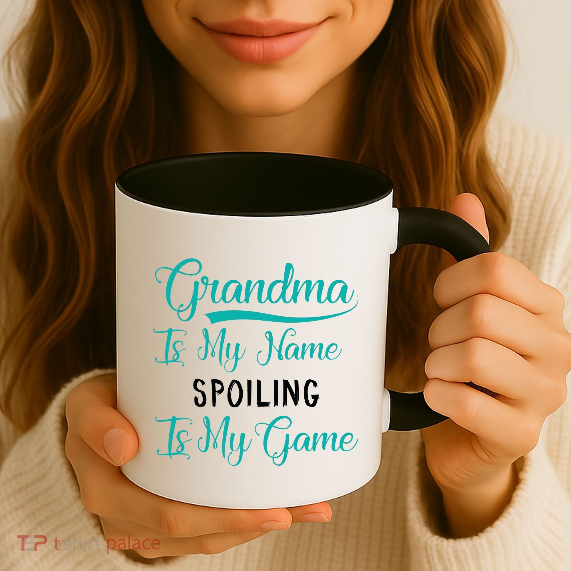 Cute Funny Grandma Is My Name Spoiling Is My Game Coffee Mug