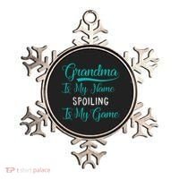 Cute Funny Grandma Is My Name Spoiling Is My Game Ornament thumb 0