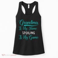 Cute Funny Grandma Is My Name Spoiling Is My Game Women's Tank Top thumb 0