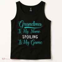 Cute Funny Grandma Is My Name Spoiling Is My Game Tank Top thumb 2