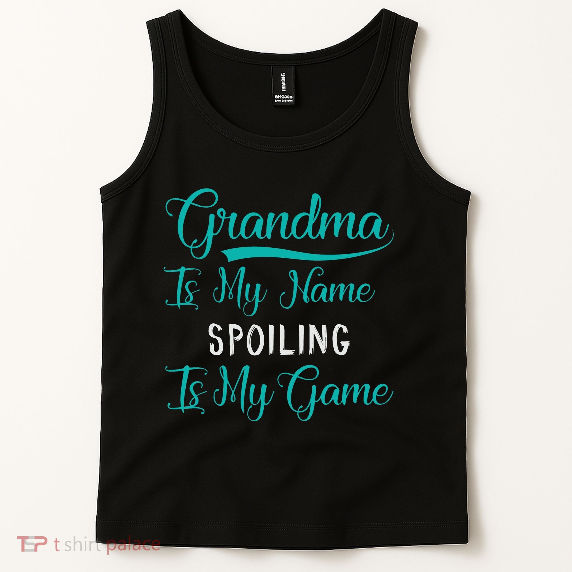 Cute Funny Grandma Is My Name Spoiling Is My Game Tank Top