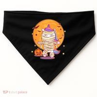 Cute Funny Halloween Unicorn Mummy USA-Made Doggie Bandana thumb 0