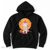 Cute Funny Halloween Unicorn Mummy Hoodie thumb 0
