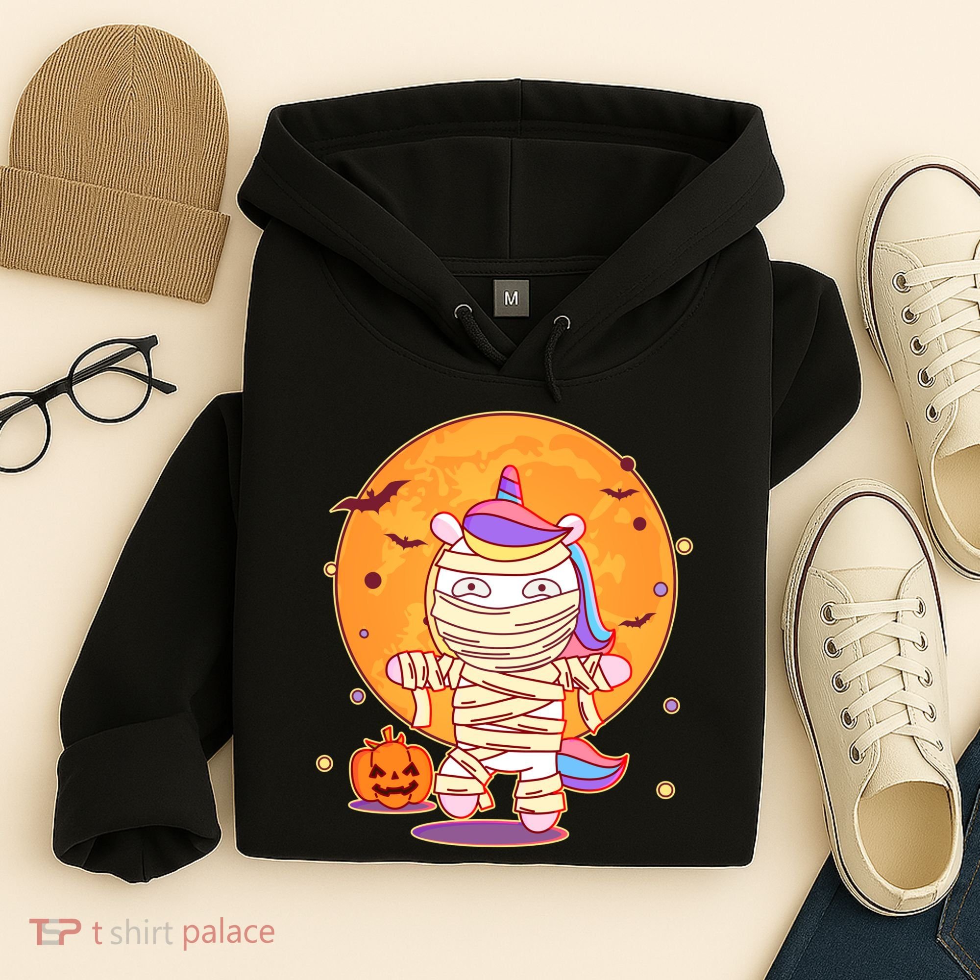 Cute Funny Halloween Unicorn Mummy Hoodie