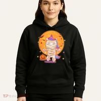 Cute Funny Halloween Unicorn Mummy Hoodie thumb 5