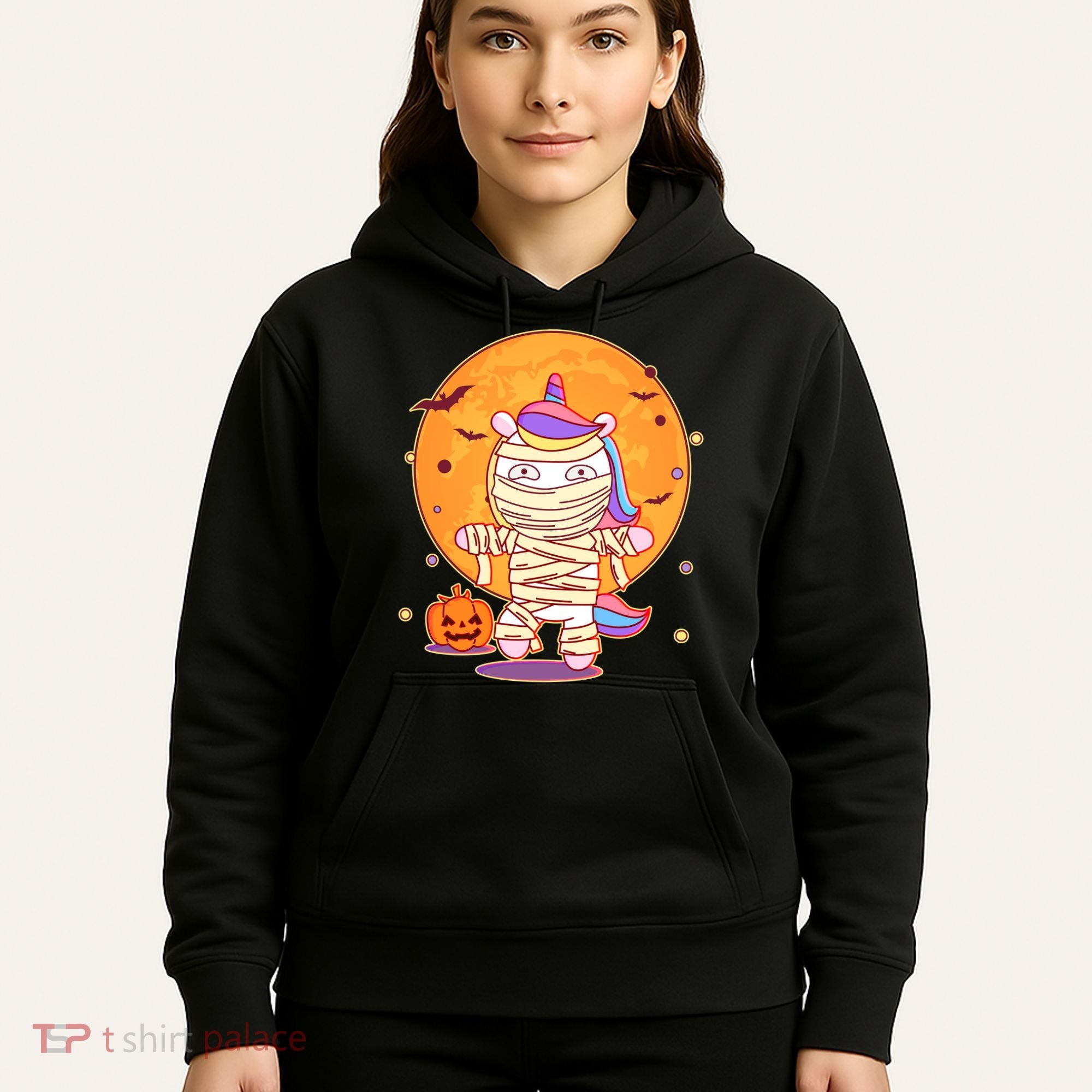 Cute Funny Halloween Unicorn Mummy Hoodie