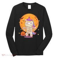 Cute Funny Halloween Unicorn Mummy Long Sleeve Shirt thumb 0