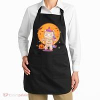 Cute Funny Halloween Unicorn Mummy Apron thumb 2