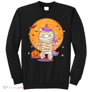 Cute Funny Halloween Unicorn Mummy Sweatshirt