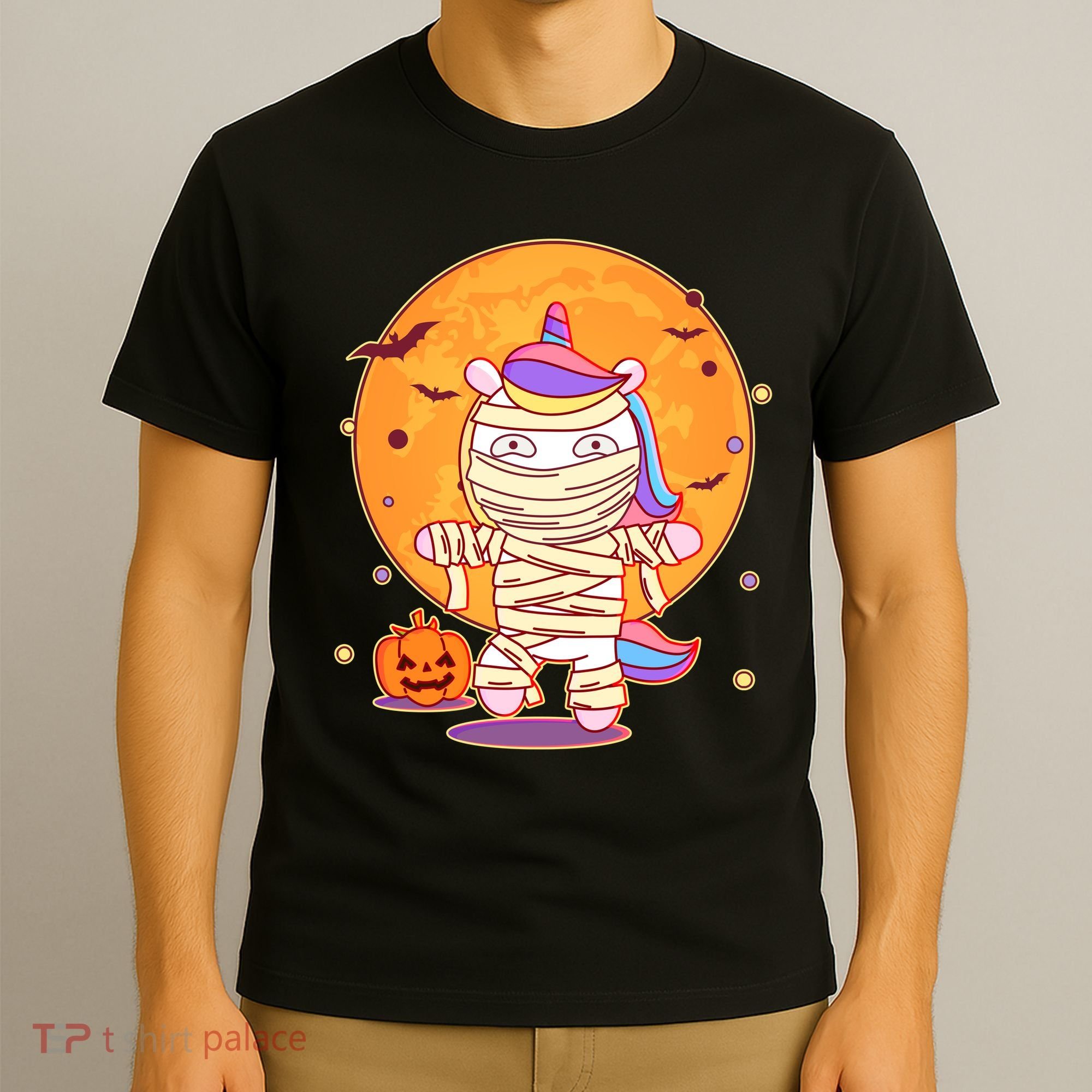 Cute Funny Halloween Unicorn Mummy T-Shirt
