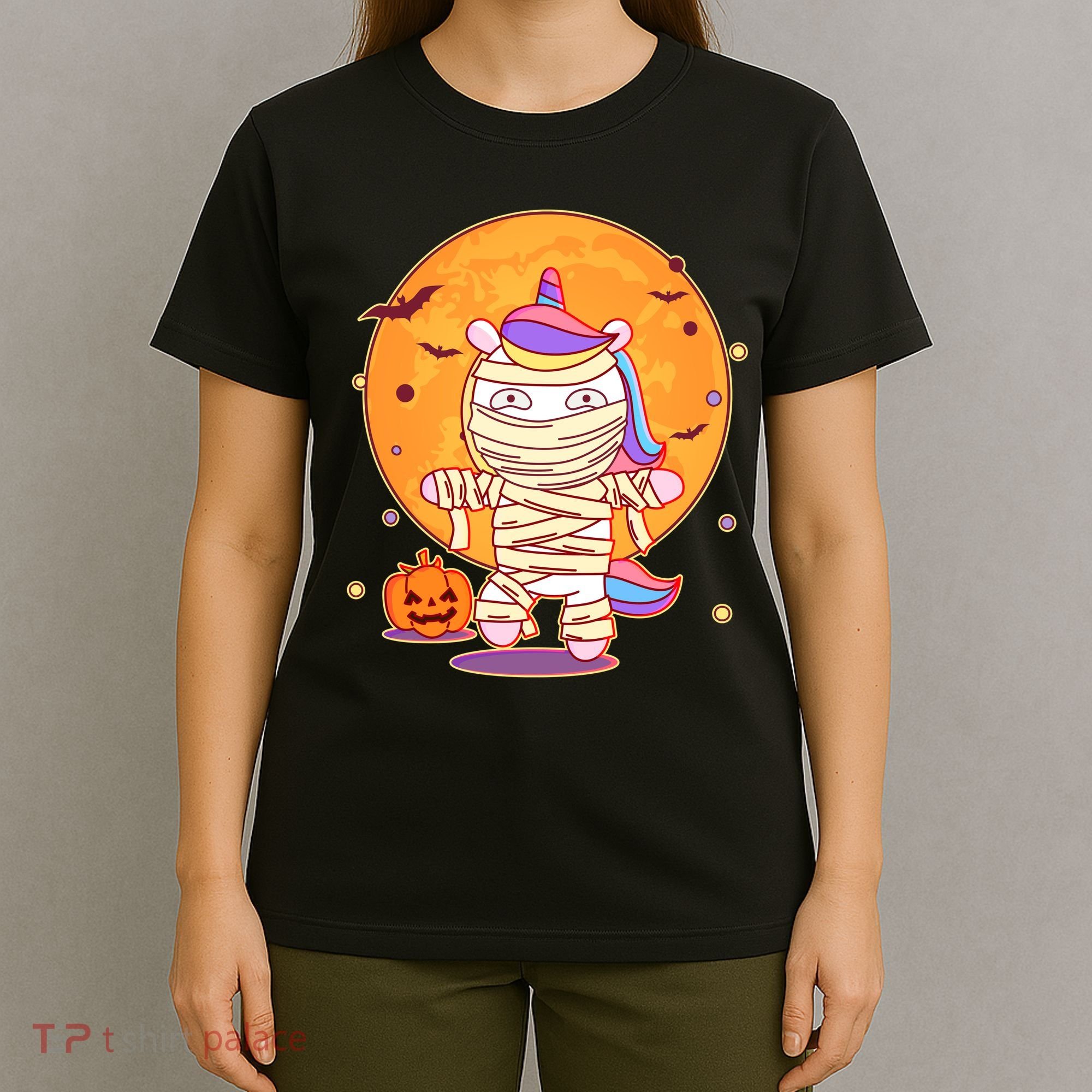 Cute Funny Halloween Unicorn Mummy T-Shirt