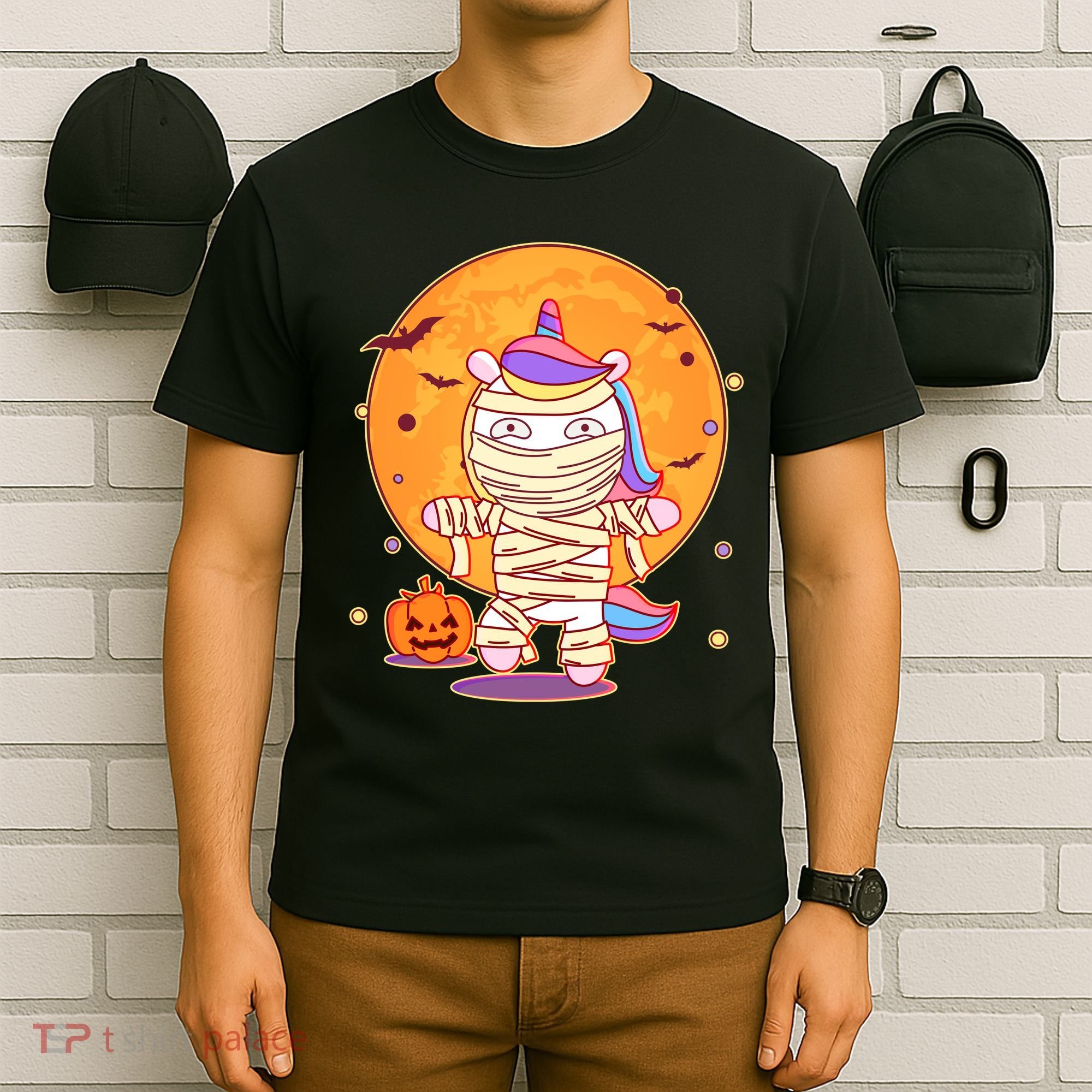 Cute Funny Halloween Unicorn Mummy T-Shirt