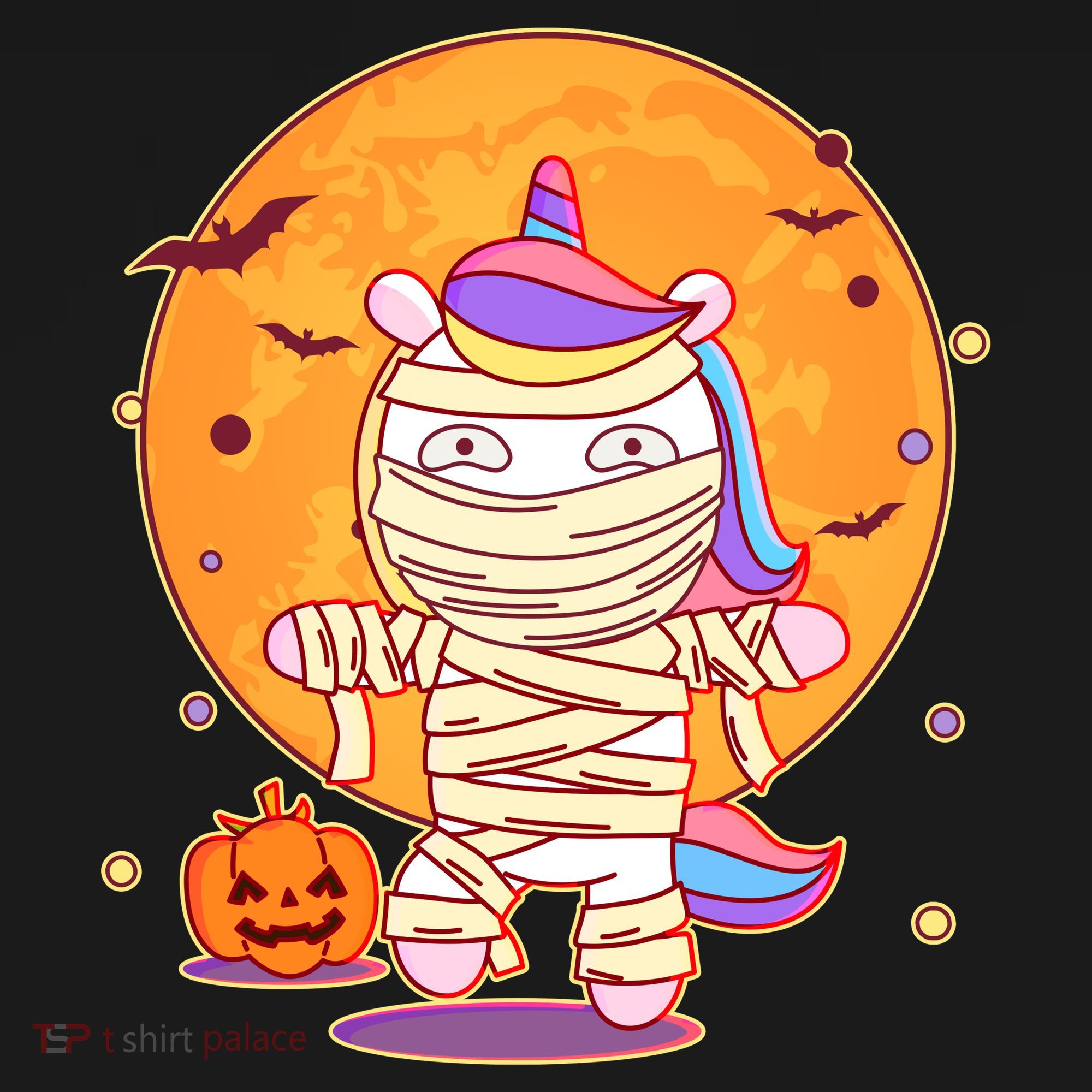 Cute Funny Halloween Unicorn Mummy Bucket Hat