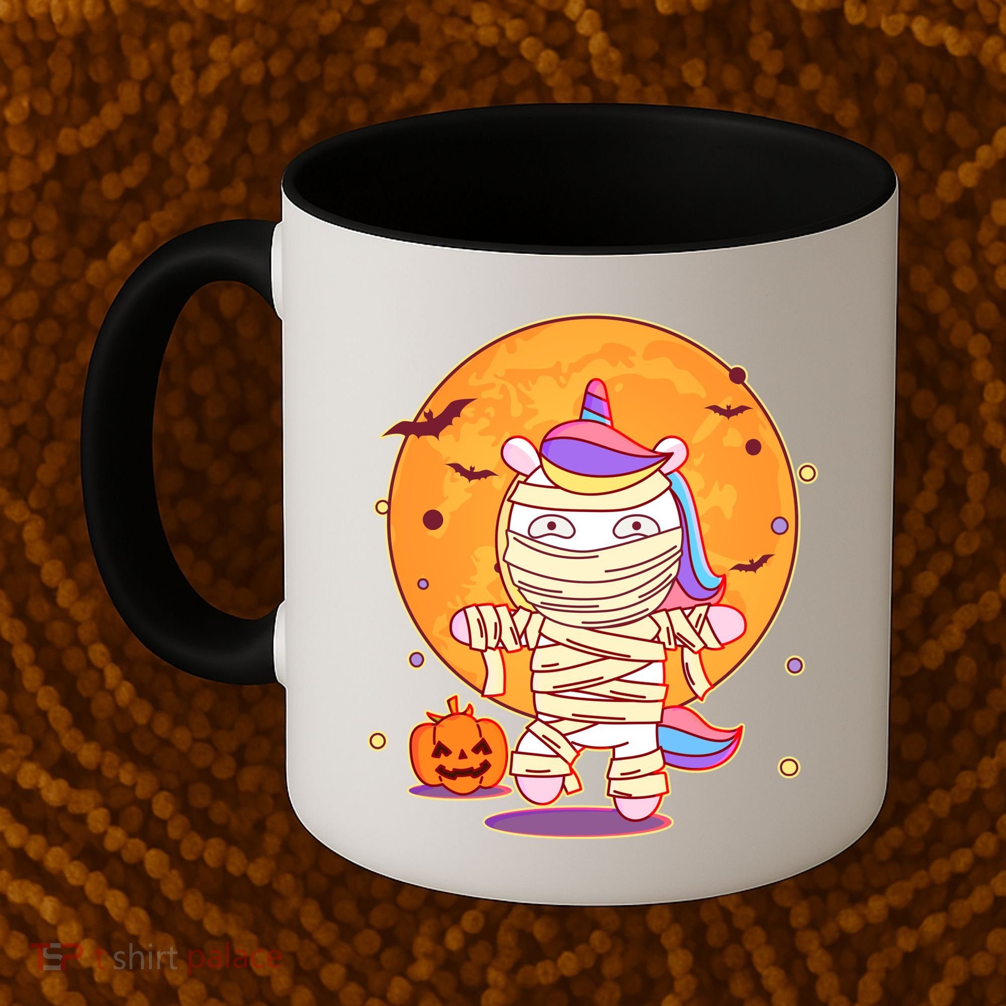 Cute Funny Halloween Unicorn Mummy Coffee Mug