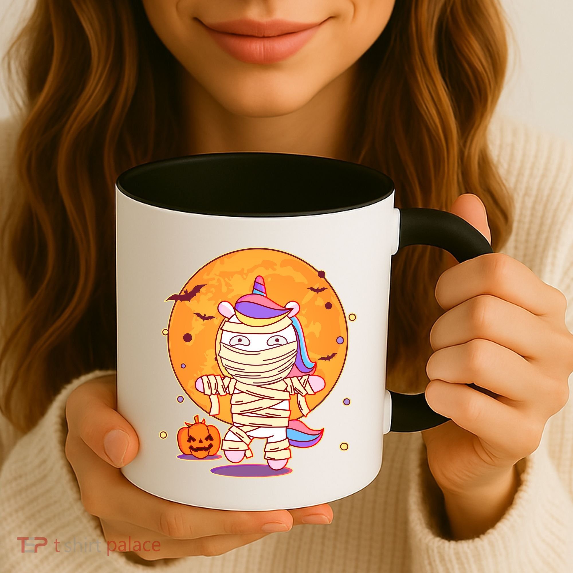 Cute Funny Halloween Unicorn Mummy Coffee Mug