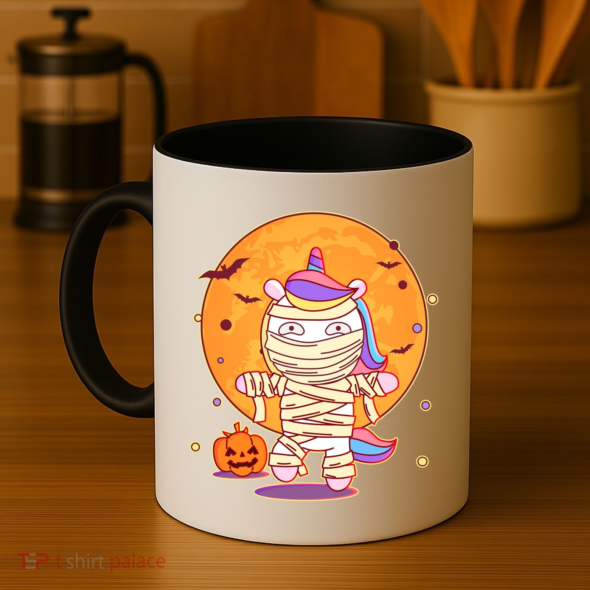 Cute Funny Halloween Unicorn Mummy Coffee Mug