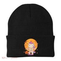 Cute Funny Halloween Unicorn Mummy Beanie thumb 0