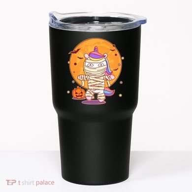Cute Funny Halloween Unicorn Mummy Tumbler