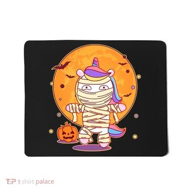 Cute Funny Halloween Unicorn Mummy Mousepad