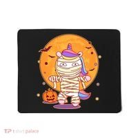 Cute Funny Halloween Unicorn Mummy Mousepad thumb 0