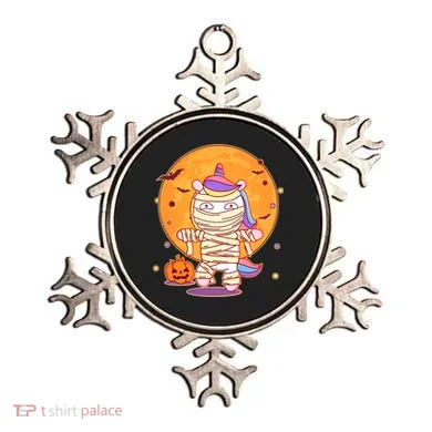 Cute Funny Halloween Unicorn Mummy Ornament